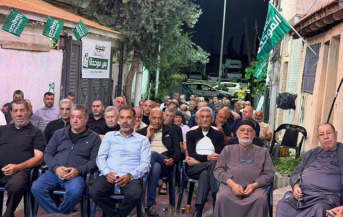 لقاء انتخابي موسّع دعمًا للقائمة العربية الموحدة في جلجولية